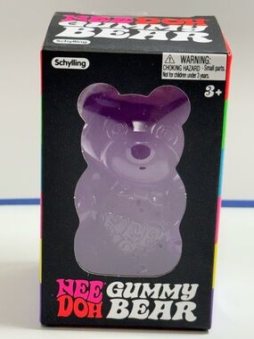 Schylling Purple Nee Doh Gummy Bear - Stress Toy